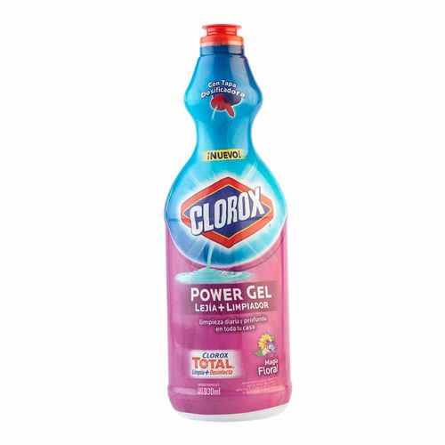 Lejía CLOROX Power Gel Magia Floral Botella 930ml