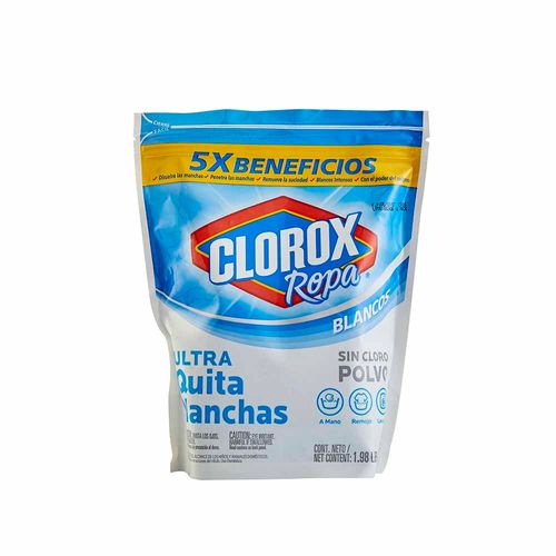 Quitamanchas CLOROX Ropa Blanca 5 Beneficios Empaque 900g