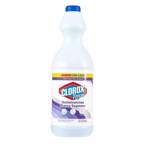 Quitamanchas CLOROX Blanco Supremo Ropa Blanca Botella 930ml