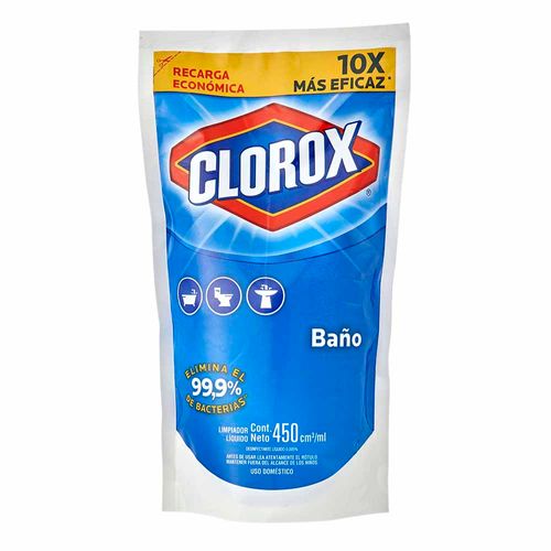 Lejía CLOROX Baño Doypack 450ml