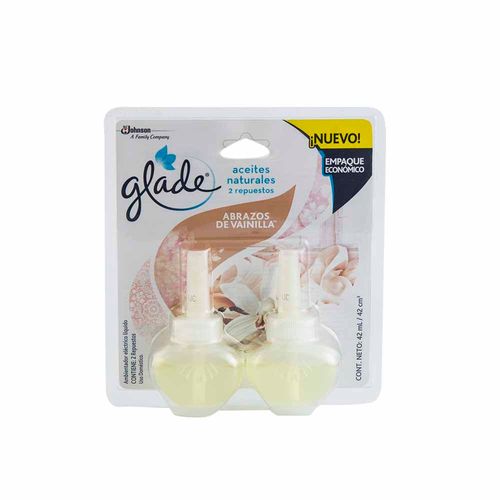 Ambientador Eléctrico GLADE Abrazos de Vainilla Repuesto 2un