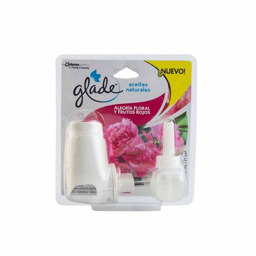 Ambientador Eléctrico GLADE Alegría Floral y Frutos Rojos Empaque 1un