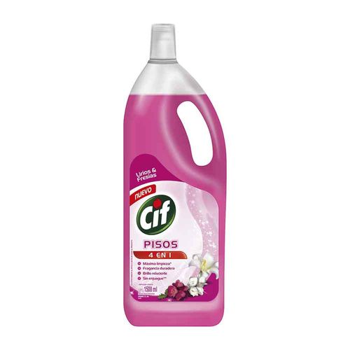 Limpiador de Pisos Líquido CIF Aroma Lirios y Fresias Botella 1.5L