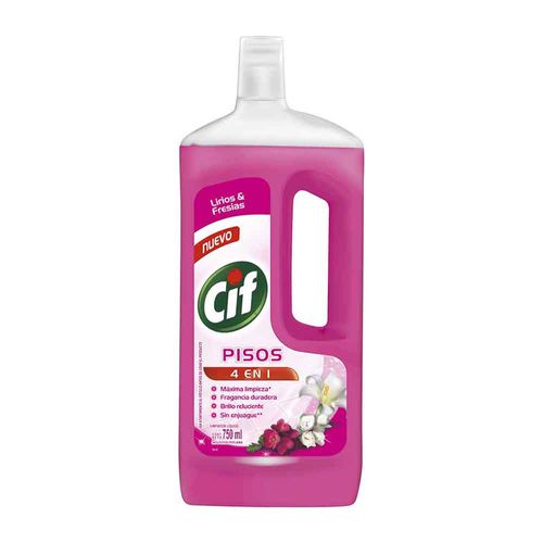 Limpiador de Pisos Líquido CIF Aroma Lirio y Fresias Botella 750ml