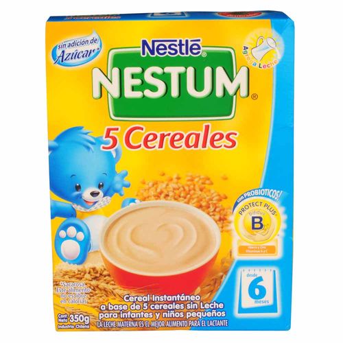 Cereal Infantil NESTLÉ Nestum 5 Cereales Caja 350g