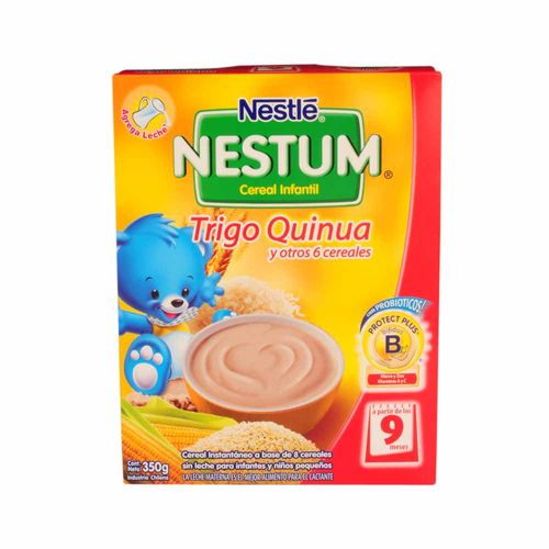 Cereal Infantil NESTLÉ Nestum 6 Cereales Trigo y Quinua Caja 350g