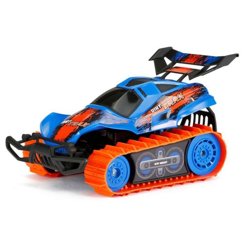 Carro A Control Remoto Dirt Trax Azul Escala 1:18