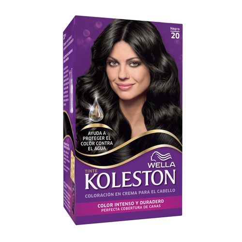 Tinte para Cabello KOLESTON Kit 20 Negro Caja 50ml