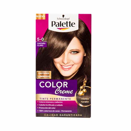 Tinte para Cabello SCHWARZKOPF Palette Color Creme 5-0 Castaño Claro Caja 1un