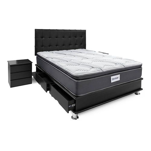 Domitorio Facundo Futurepedic Queen + 2 Almohadas