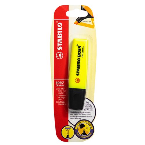 Resaltador STABILO Boss Amarillo Blíster 1un