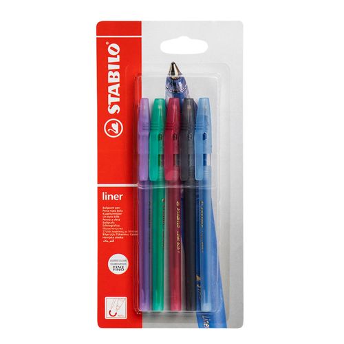 Bolígrafos STABILO Stabiliner Blíster 5un