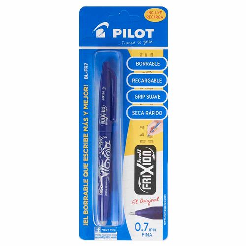 Bolígrafo PILOT BLFR7 Azul + Recarga Blíster 1un