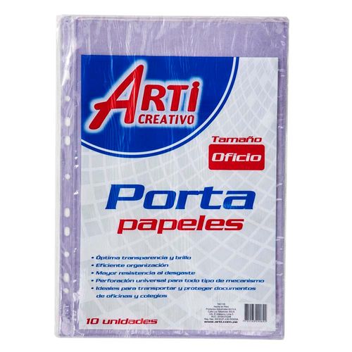 Micas ARTI CREATIVO Portapapel Oficio Bolsa 10un