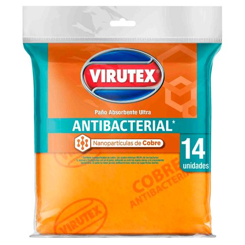 Paño Antibacterial VIRUTEX Pack 14un