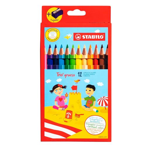 Colores STABILO Triangulares Gruesos Caja 12un