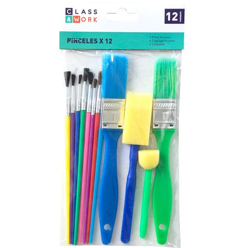 Set de Pinceles CLASS&WORK DY06333 Paquete 8un