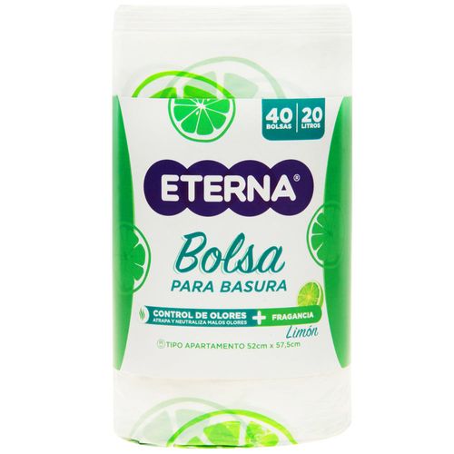 Bolsas de Basura ETERNA Aromas 20L Rollo 40un