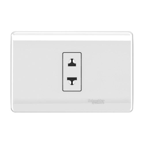 Tomacorriente Genesis simple universal blanco