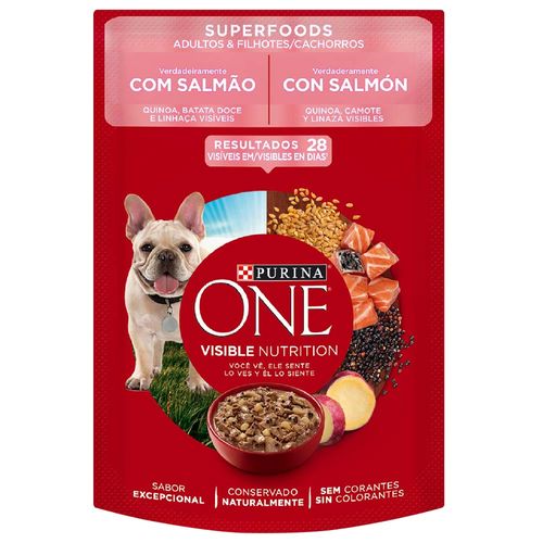 Alimento para Perros PURINA ONE Adultos Salmón Doypack 85g