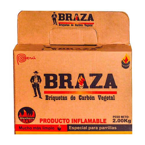 Braza Carbón briquetas x 2kg