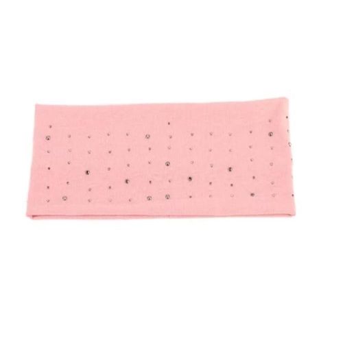 Vincha con brillos 100% de algodón - rosado