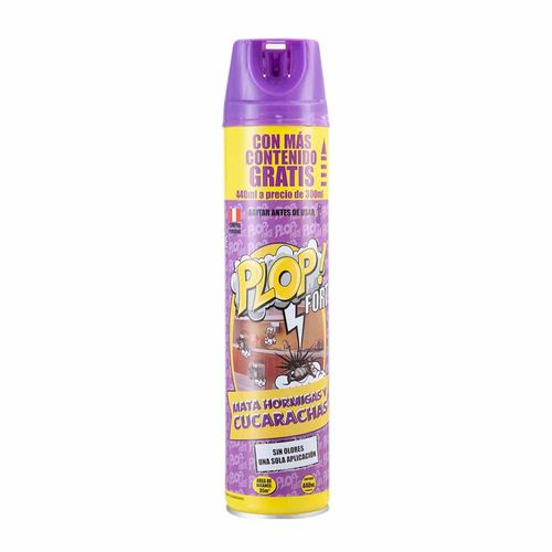 Insecticida en Spray PLOP FORTE Mata Cucarachas Frasco 300ml