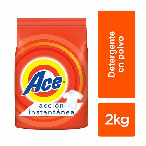 Detergente en Polvo ACE Regular Bolsa 2Kg