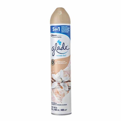 Ambientador en Aerosol GLADE Abrazos de Vainilla Frasco 400ml