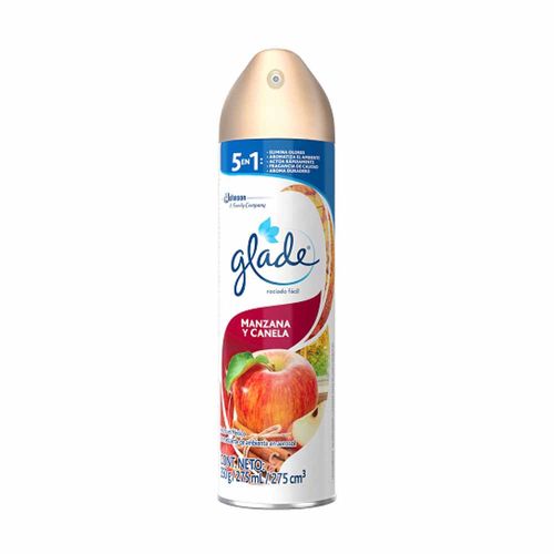 Ambientador en Aerosol GLADE Manzana y Canela Frasco 275ml