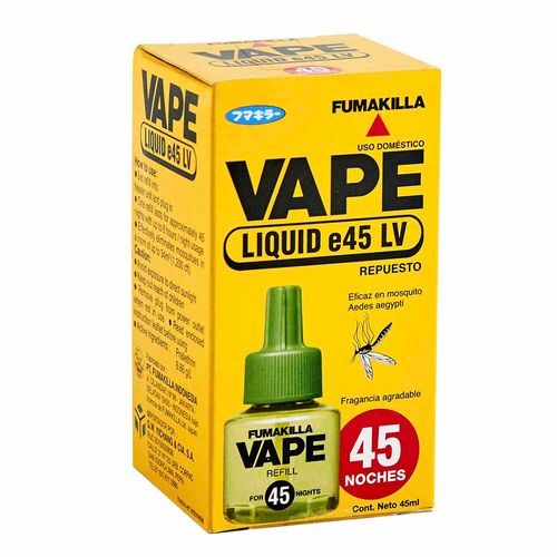 Repuesto Líquido VAPE Frasco 45ml