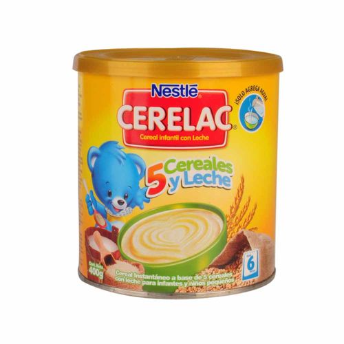 Cereal Infantil NESTLÉ Cerelac 5 Probióticos Cereales Lata 400g