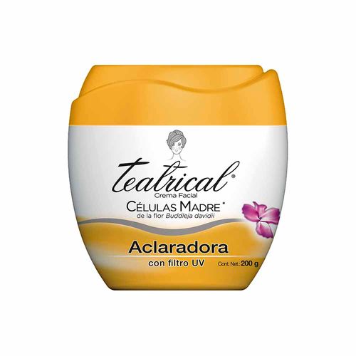 Crema Facial TEATRICAL Aclaradora Células Madre Pote 200g