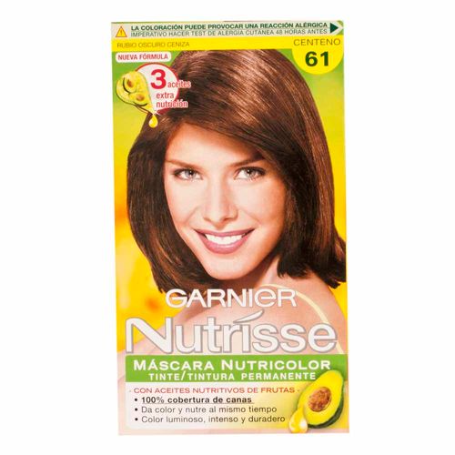 Tinte para Cabello GARNIER Nutrisse 61 Rubio Oscuro Caja 1un