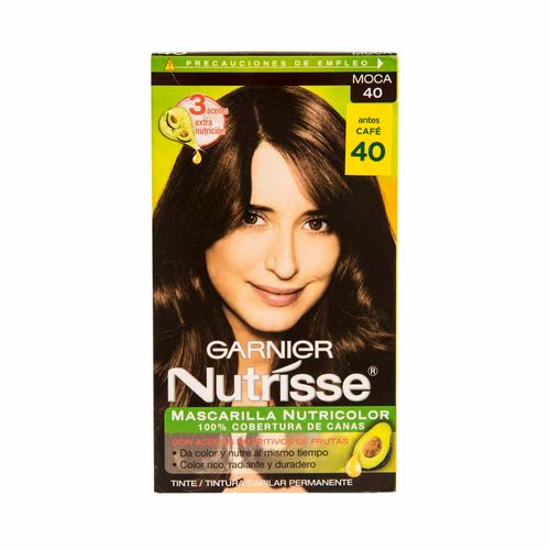 Tinte para Cabello GARNIER Nutrisse 40 Moca Caja 1un