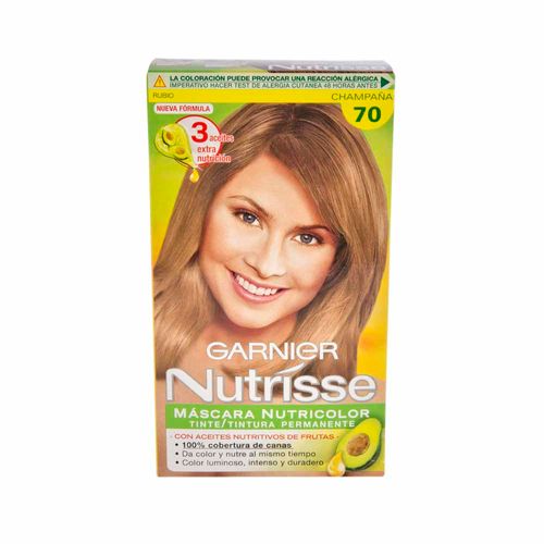 Tinte para Cabello GARNIER Nutrisse 70 Champaña Caja 1un