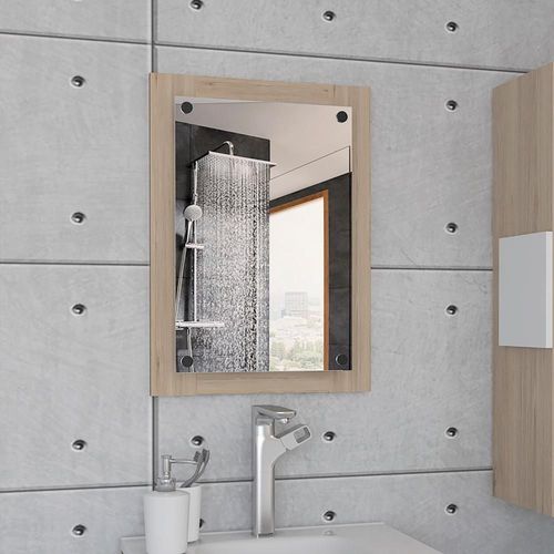 Espejo De Baño Vanguard - Rovere/Blanco