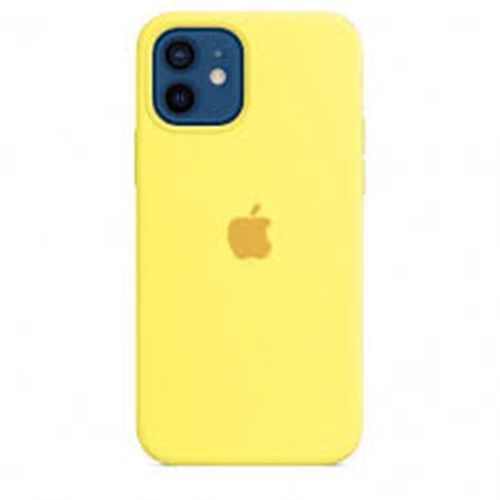CASE SILICONA IPHONE 12/12 PRO - AMARILLO