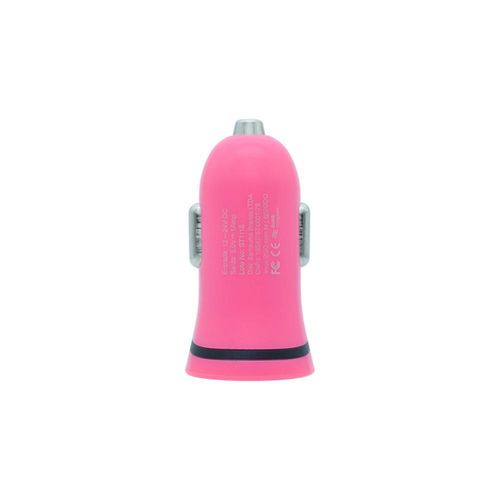 CARGADOR USB DE CARRO  DE 1.0 AMP ROSADO