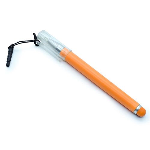 PUNTERO STYLUS 2 EN 1 NARANJA