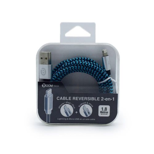 CABLE REVERSIBLE 2 EN 1 BOOMTECH