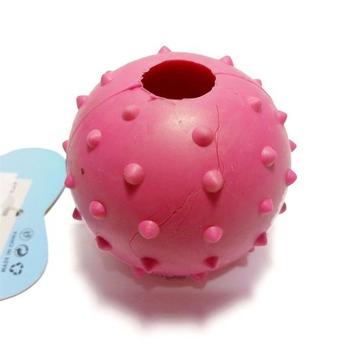 Pelota C/Grip para Perro Rosada