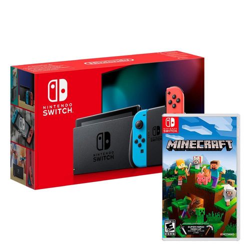 Consola Nintendo Switch Neon 2019 + Minecraft