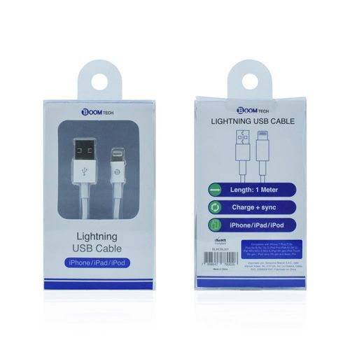 CABLE LIGHTNING NO CERTIFICADO BOOMTECH