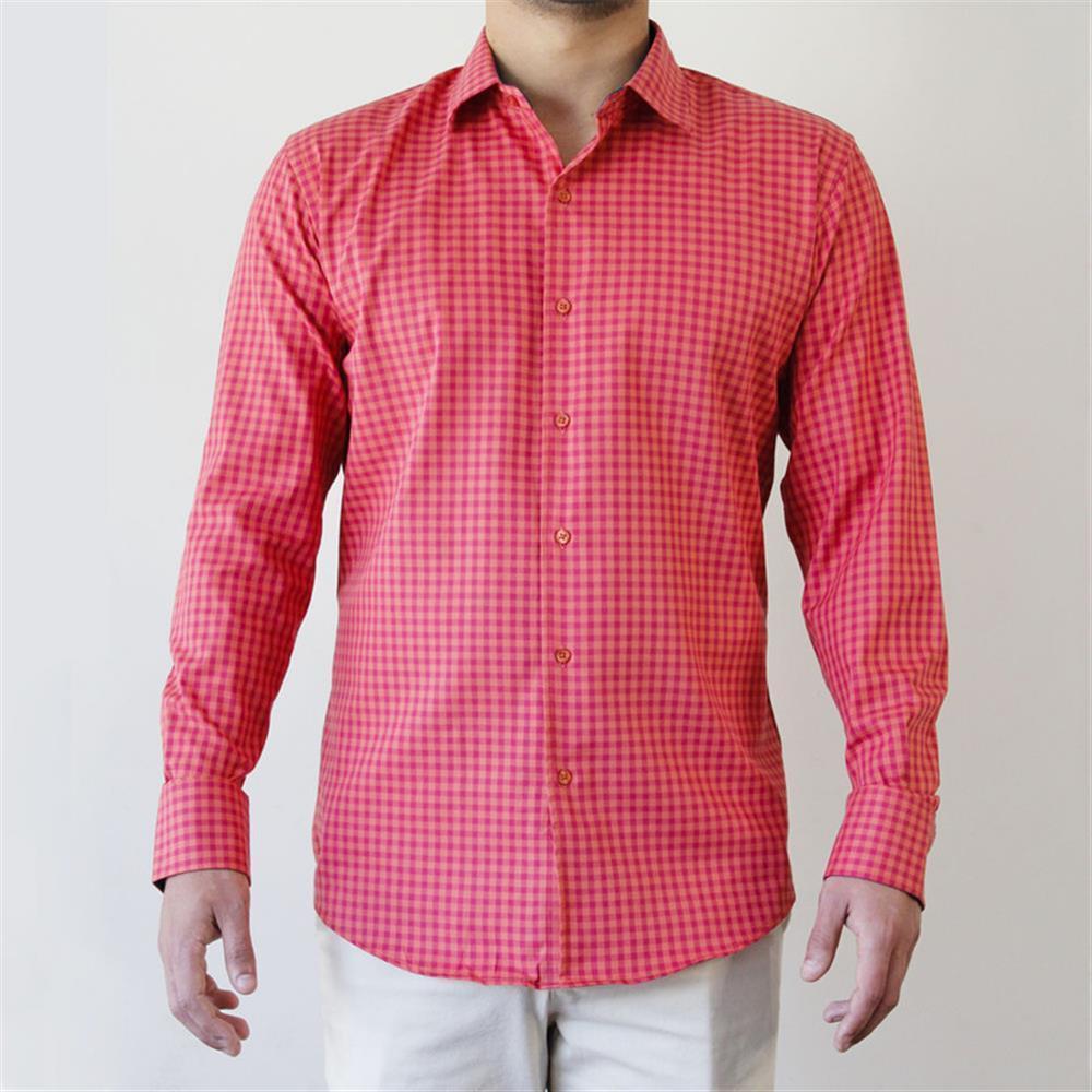 camisa 100% algodón a color melon Shopstar
