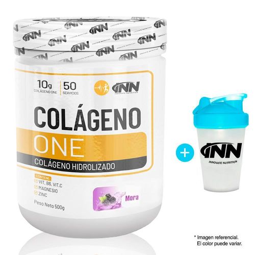 COLÁGENO ONE 500GR MORA + SHAKER