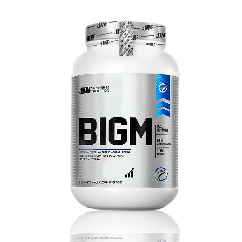 Ganador-De-Peso-Universe-Nutrition-Bigm-2kg-Cookies---Cream---Shaker