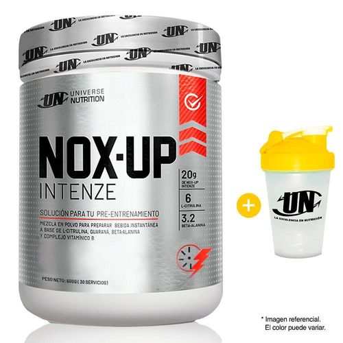 PRE - ENTRENO UNIVERSE NUTRITION NOX-UP INTENZE 600GR FRUIT PUNCH + SHAKER