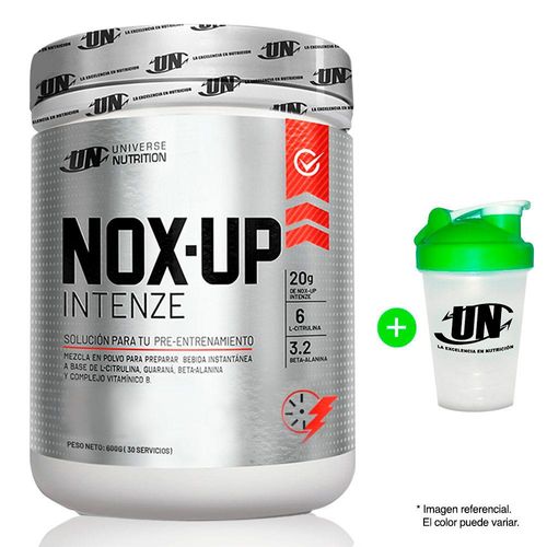 PRE - ENTRENO UNIVERSE NUTRITION NOX-UP INTENZE 600GR CITRUS PUNCH + SHAKER