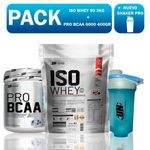 PACK-UN-ISO-WHEY-90-3KG-CHOCOLATE---PRO-BCAA-6000-400GR-NARANJA---SHAKER-PRO